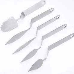 Kuchendekorationsmesser aus Edelstahl – vielseitiges Schokoladenfeder-Werkzeug für präzises Design