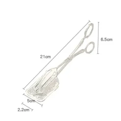 Kuchenzange aus Edelstahl – geprägtes Backutensil