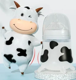 Kuh-Babyflasche – süßes Tierdesign für Kleinkinder