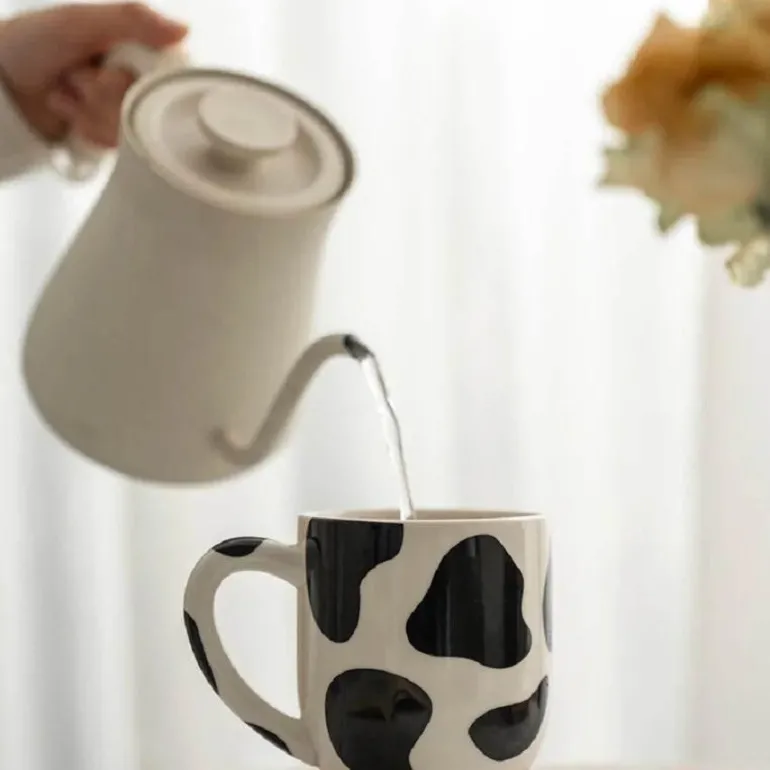Kuhbecher - Kreative Kaffeetasse mit Rinderdesign