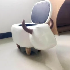 Kuh-Ottomane – Dekorativer Aufbewahrungshocker