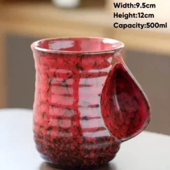 Kung-Fu-Teetasse aus Keramik – süße 500-ml-Kaffeetasse für Teeliebhaber