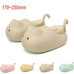 Kuschelige Plüsch-Katzenschuhe für Kinder – Winterschuhe