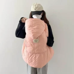 Kuschelige Winterdecke für den Kinderwagen – warmes Mama-Wickeltuch