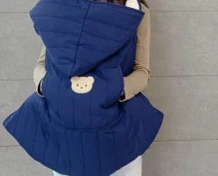 Kuschelige Winterdecke für den Kinderwagen – warmes Mama-Wickeltuch