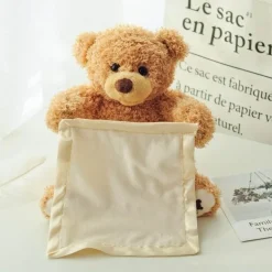 Kuscheliges Peekaboo-Teddybär-Plüschtier – weiches Stofftier