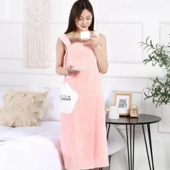 Kuscheliges tragbares Bademantelkleid - Lounge Robe