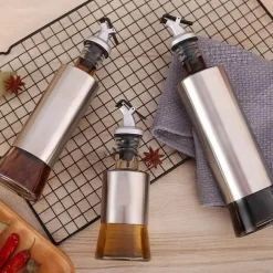 Öl- und Essigspender aus Edelstahl – auslaufsichere, langlebige Aufbewahrungsflasche