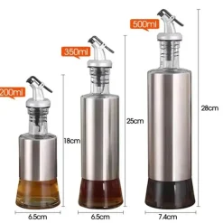 Öl- und Essigspender aus Edelstahl – auslaufsichere, langlebige Aufbewahrungsflasche