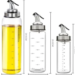 Öl- und Essigspender aus Glas – Gewürzflasche für die Küche