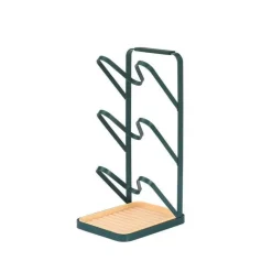 3-lagiges Topfdeckel-Halterregal - Küchenaufbewahrungs-Organizer für Kochgeschirr