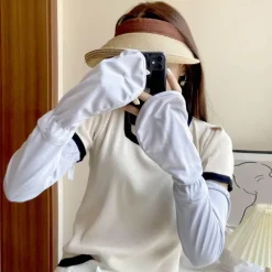 Langarmshirt mit Sonnenschutz – Sommertop aus Seide mit UV-Schutz