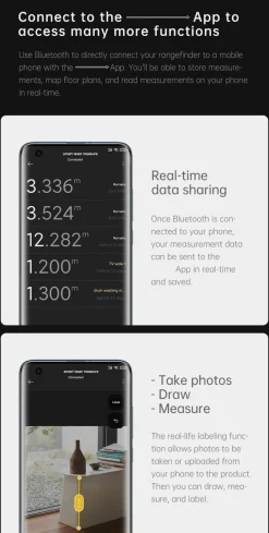 Laser-Entfernungsmesser-Maßband - Präzises Messwerkzeug