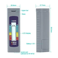 LCD-Batterietester – Digitales Voltmeter