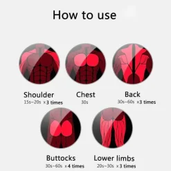 LCD-Muskelentspannungsmassagegerät - Gerät zur Schmerzlinderung