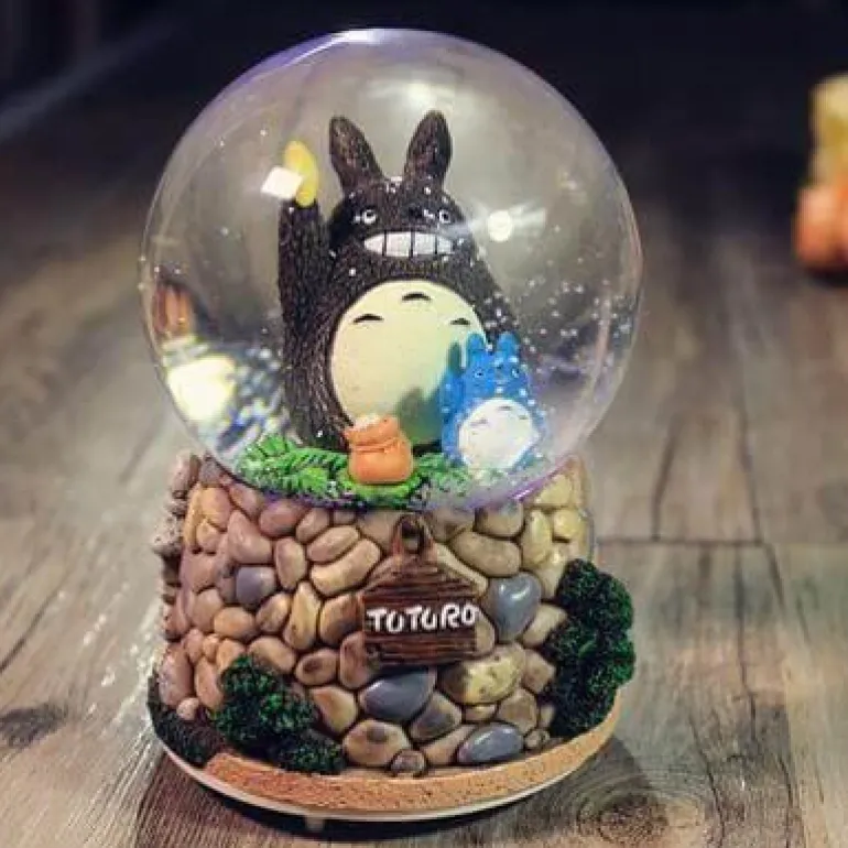 LED Crystal Ball Music Box - Glowing Night Light Decor