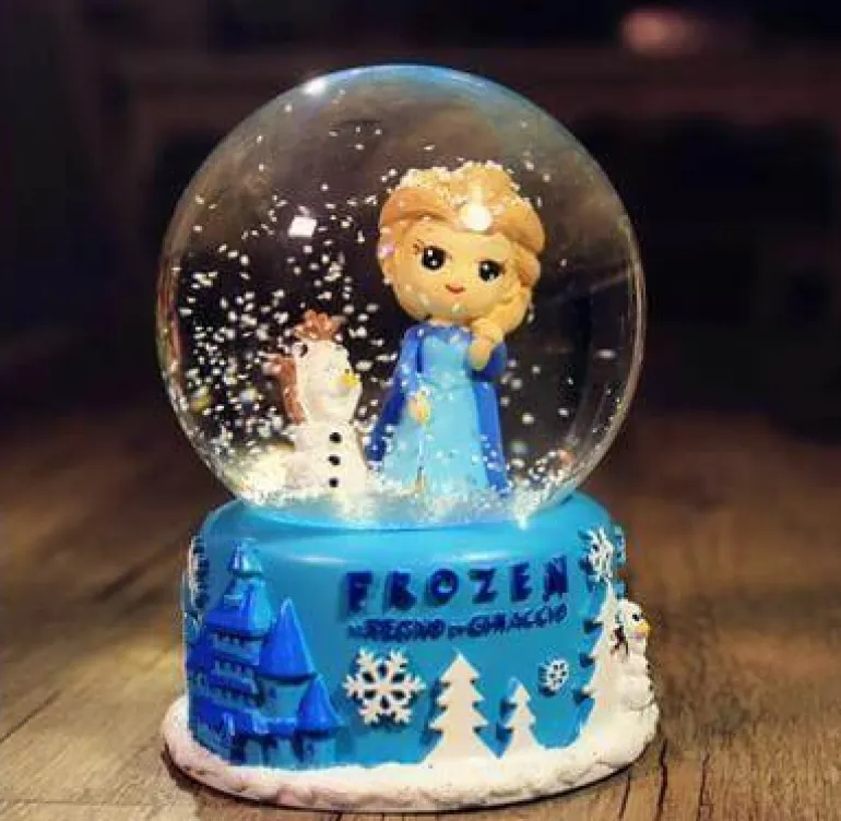 LED Crystal Ball Music Box - Glowing Night Light Decor