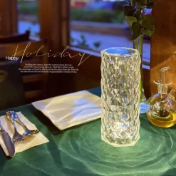 LED Crystal Night Light - Elegant Atmosphere Lamp