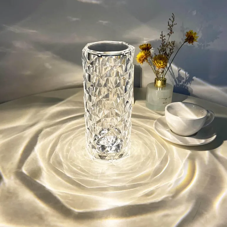 LED Crystal Night Light - Elegant Atmosphere Lamp