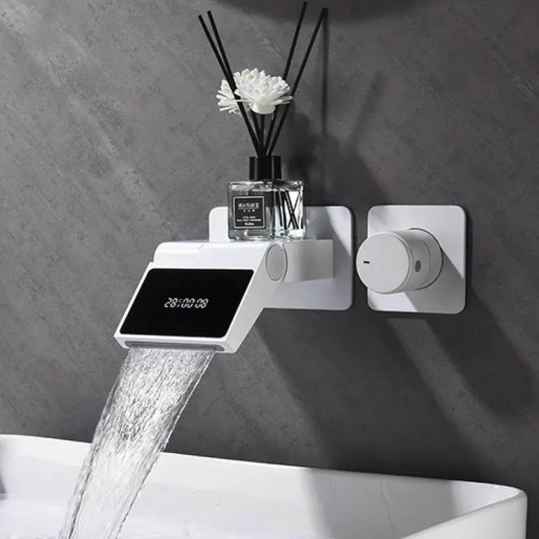 LED Digital Faucet - Smart Black Brass Design