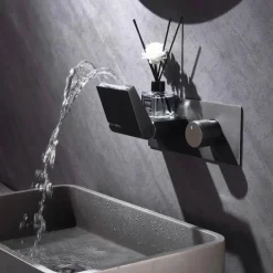 LED Digital Faucet - Smart Black Brass Design