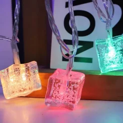 LED Eiswürfel Lichterkette - Festliche Partybeleuchtung
