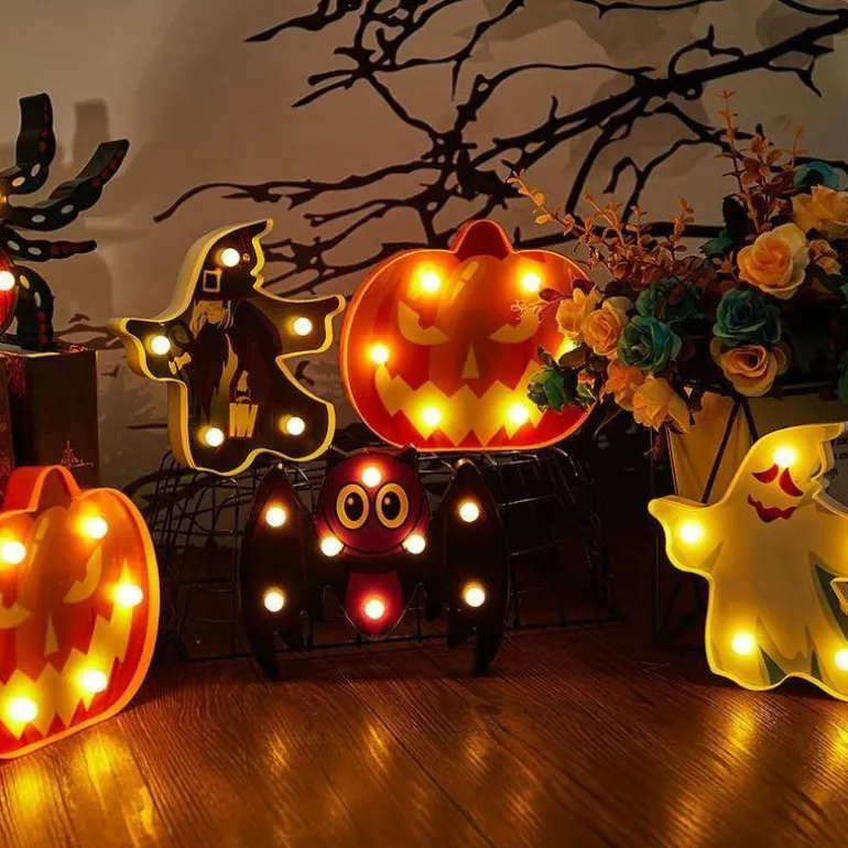 LED Halloween Pumpkin Night Lamp - Festive Decoration