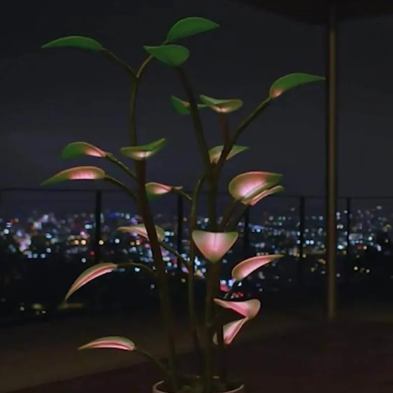 LED Plant Night Light - Decorative Houseplant Lamp
