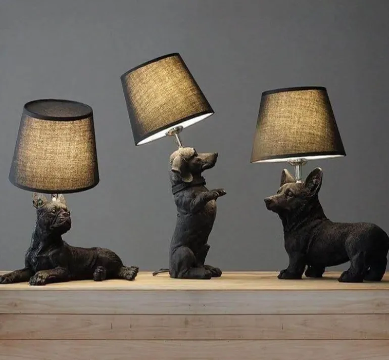 LED Puppy Love Table Light - Creative Pet Decor