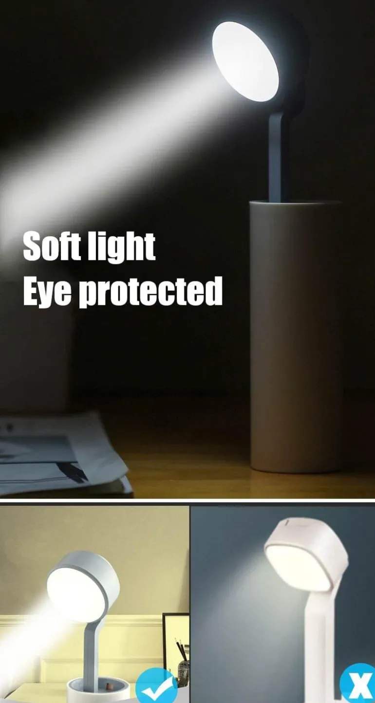 LED Rechargeable Desk Lamp - Mini Power Bank Light
