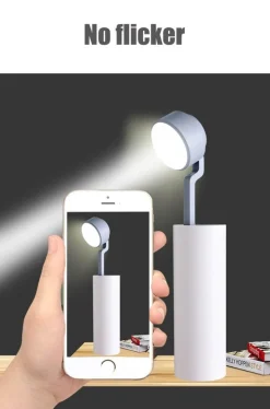 LED Rechargeable Desk Lamp - Mini Power Bank Light