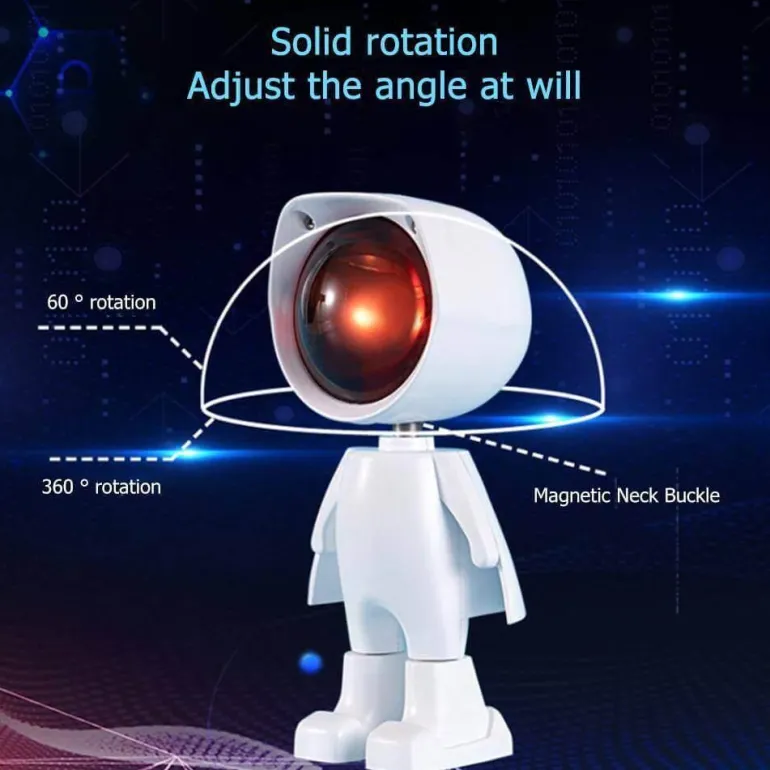 LED Sunset Robot Lamp - Atmospheric Mood Lighting for Home Decor