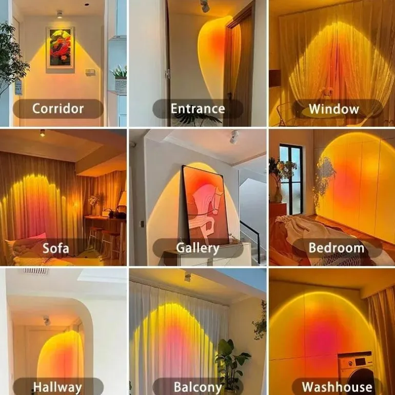 LED Sunset Wandleuchte - Stimmungslicht für Atmosphäre