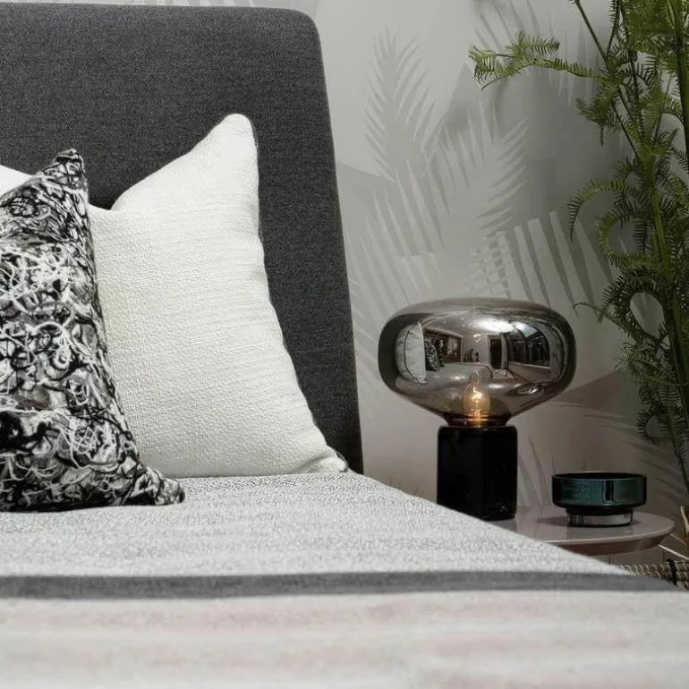 LED Table Lamp - Postmodern Marble Glass Design