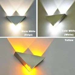 LED Triangle Wall Lamp - Stylish Modern Lighting Fixture