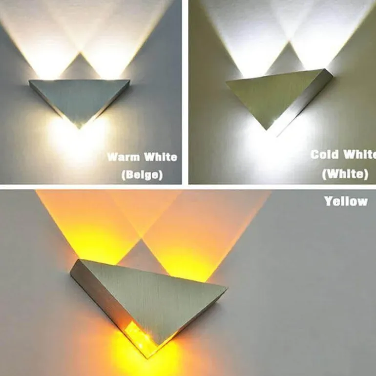 LED Triangle Wall Lamp - Stylish Modern Lighting Fixture