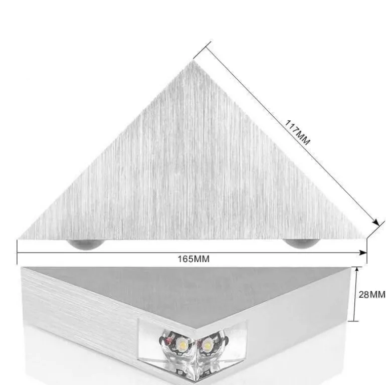 LED Triangle Wall Lamp - Stylish Modern Lighting Fixture