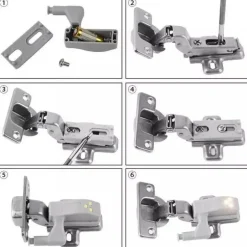 LED Wardrobe Sensor Hinge Lamp - 10 Pack