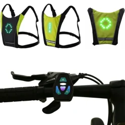 LED Wireless Bike Signal Vest - Reflektierende Sicherheitsweste