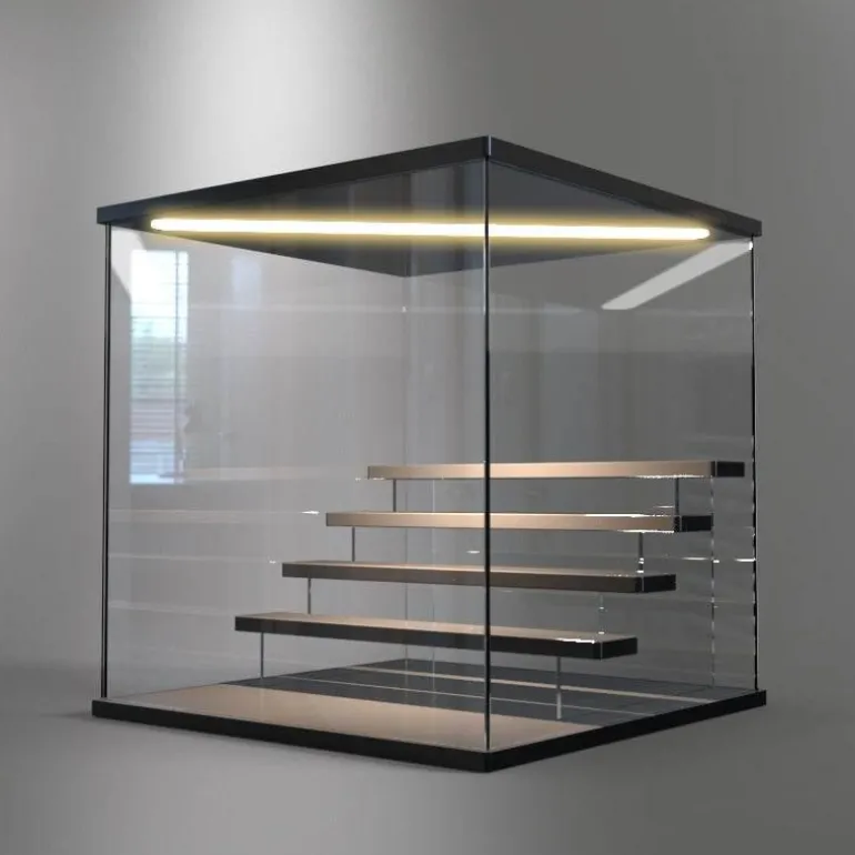 LED-Acryl-Displaybox - Beleuchteter Schaukasten-Organizer
