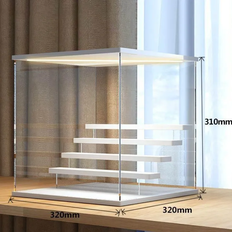 LED-Acryl-Displaybox - Beleuchteter Schaukasten-Organizer