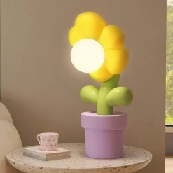 LED-Blumen-Nachtlicht - Dekorative Heimlampe