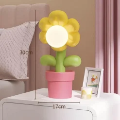LED-Blumen-Nachtlicht - Dekorative Heimlampe