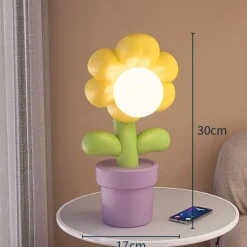 LED-Blumen-Nachtlicht - Dekorative Heimlampe