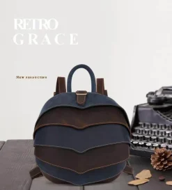 Leder Retro Herren Rucksack - Moderne Echtledertasche