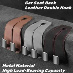 Leder-Rücksitz-Organizer – Auto-Aufbewahrungssystem mit Doppelhaken