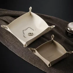 Ledertablett - Stilvoller Home Organizer