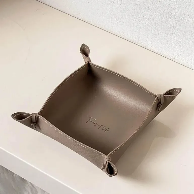 Ledertablett - Stilvoller Home Organizer