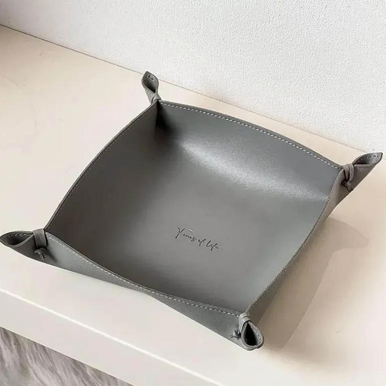 Ledertablett - Stilvoller Home Organizer
