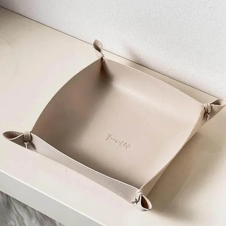 Ledertablett - Stilvoller Home Organizer